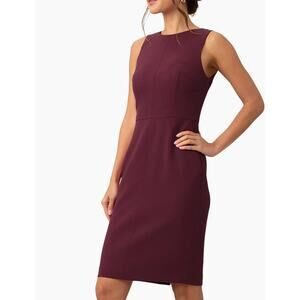 Trina Turk Petit Rouge Sheath Minidress in Bryant Park Bordeaux. Size 10. NWOT